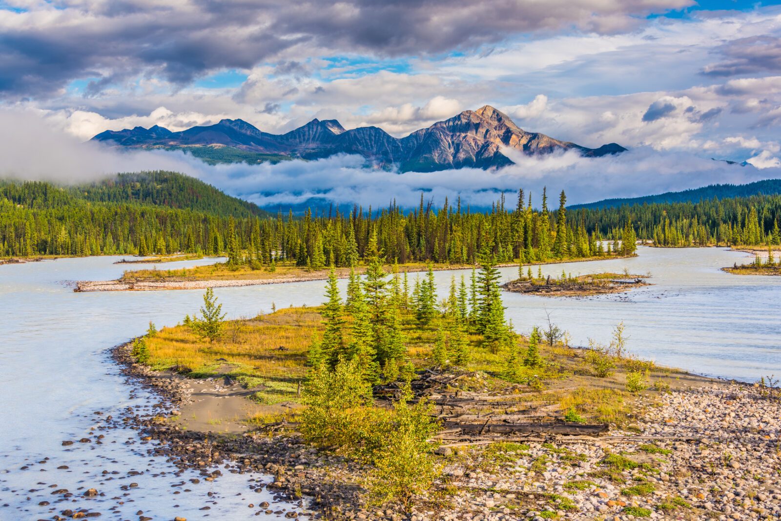 Athabasca River, Jasper National Park, Alberta, Canada