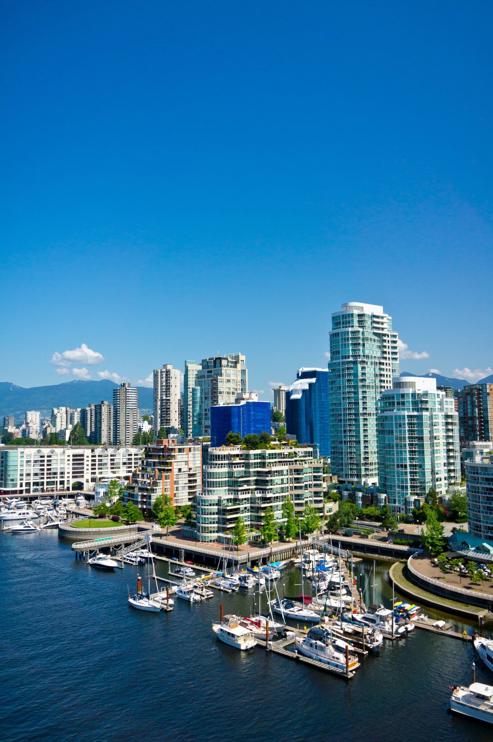 Beautiful view of Vancouver, British Columbia, Canada