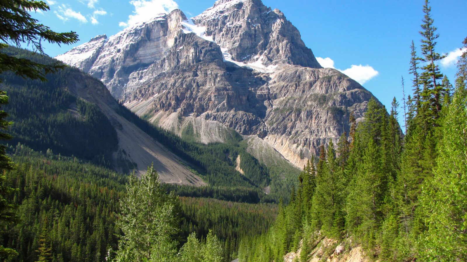 Majestic mountain at Spiral Tunnels Viewpoint, Yoho National Park, British Columbia, Canada